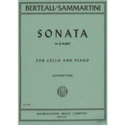 Berteau/Sammartini - Sonata in G Major for Cello and Piano - Arranged by Rose - International